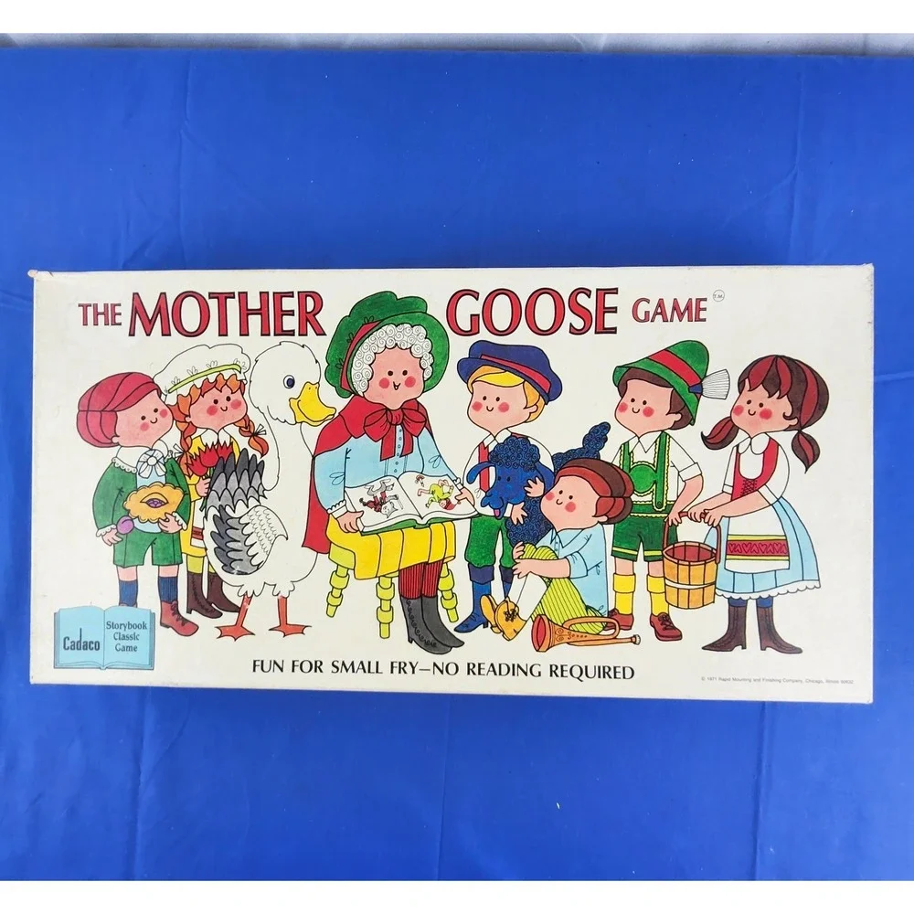 Vintage The Mother Goose Game‎ (1971) by Cadaco *Complete*